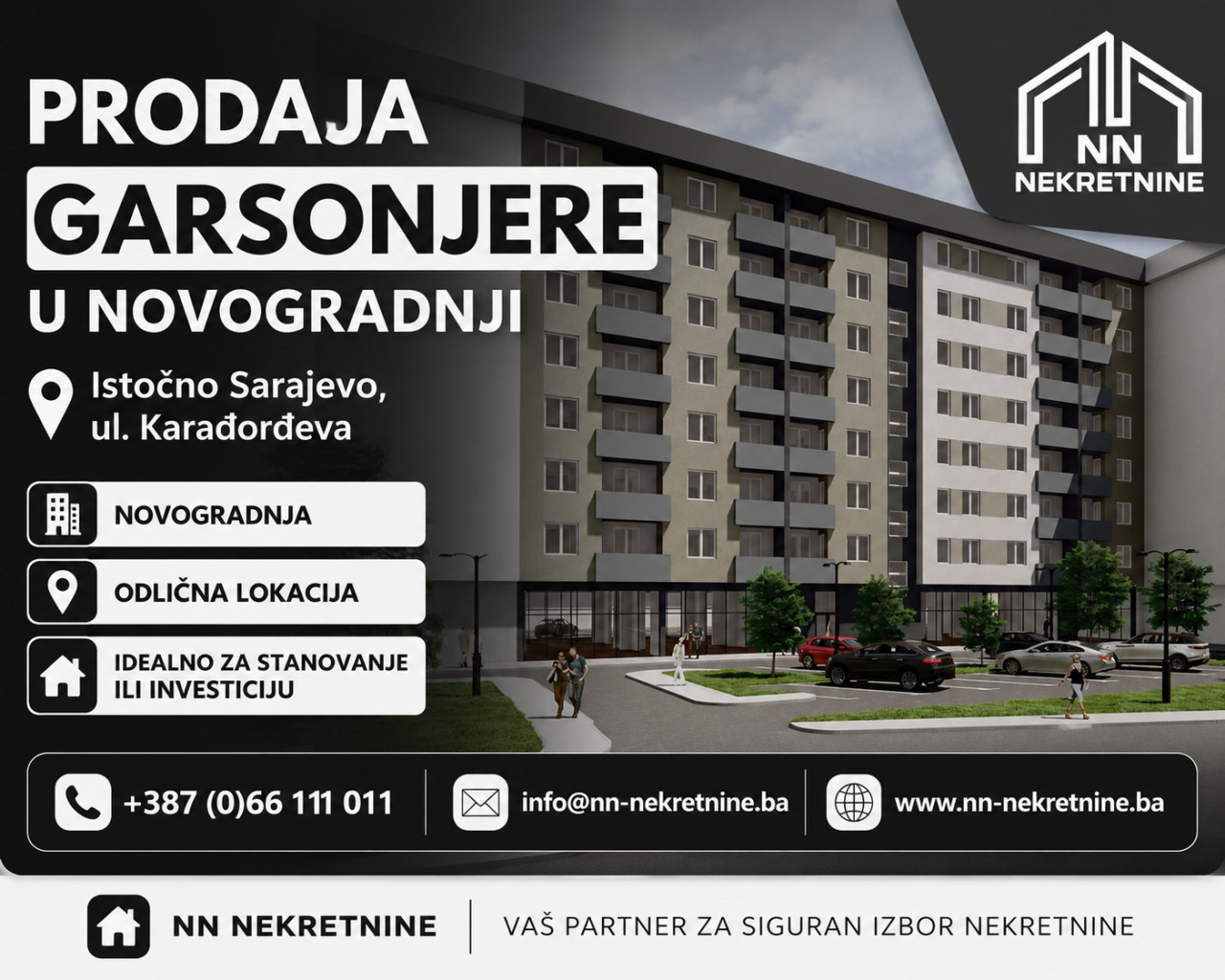 NN Nekretnine : Garsonjera - Istočno Sarajevo / Lukavica