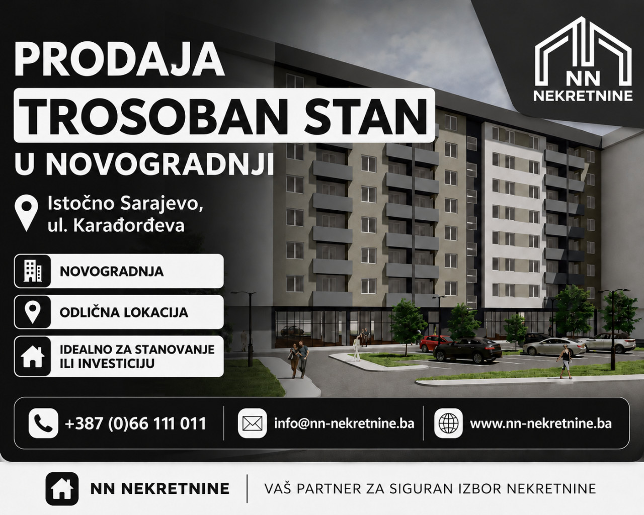 NN Nekretnine : Trosoban stan - Istočno Sarajevo
