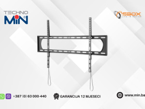 SBOX fiksni zidni nosač za TV PLB-7369F 60"-120" do 120kg, Crni