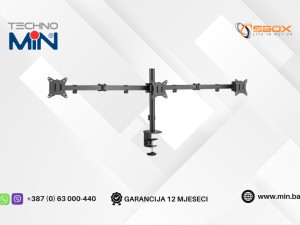 SBOX stolni nosač za 3 monitora LCD-352/3-2 17"-27" do 3x7kg Crni