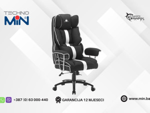 White Shark LE MANS Gaming stolica, Crno-bijela