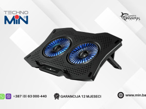 White Shark hladnjak sa 2 ventilatora GCP-4 ICE GUARD, Crni