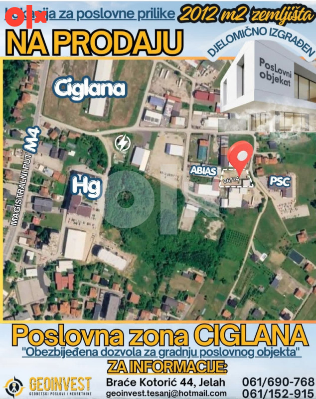 Zemljište Ciglana (Jelah)