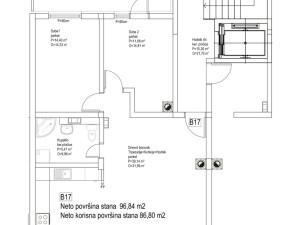 Vogošća 92 m2 trosoban penthouse sa 2 balkona gratis parking photo 5
