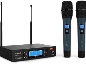 Bežični mikrofon sa dvije ručke UHF Audibax Sidney U310 10145566