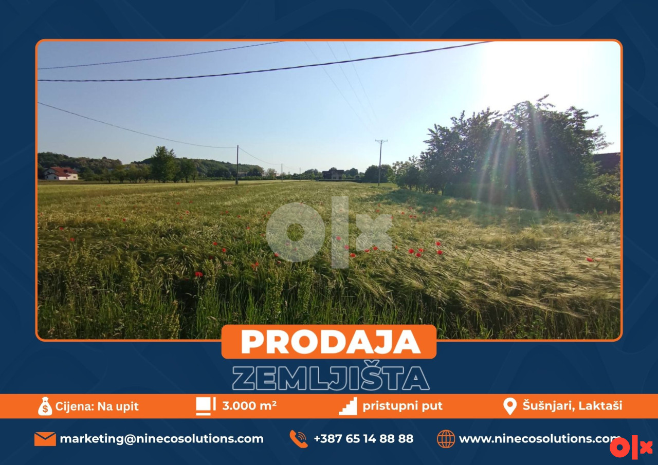 ZEMLJIŠTE - ŠUŠNJARI - 3.000 m2