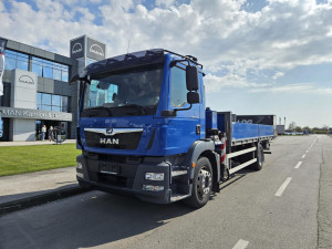 MAN TGM 18.250 4X2 BL, TERETNA PLATFORMA SA KRANOM