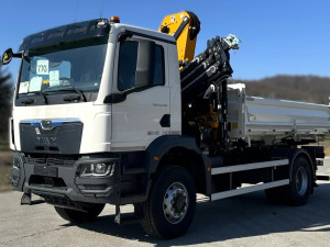 MAN TGM 18.290 4x4 BB CH - HK kran kiper sa košarom