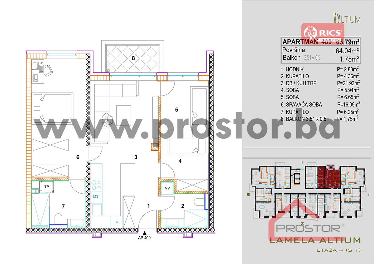 NOVOGRADNJA ALTIUM: Stanovi 38-102m2, Centar 15
