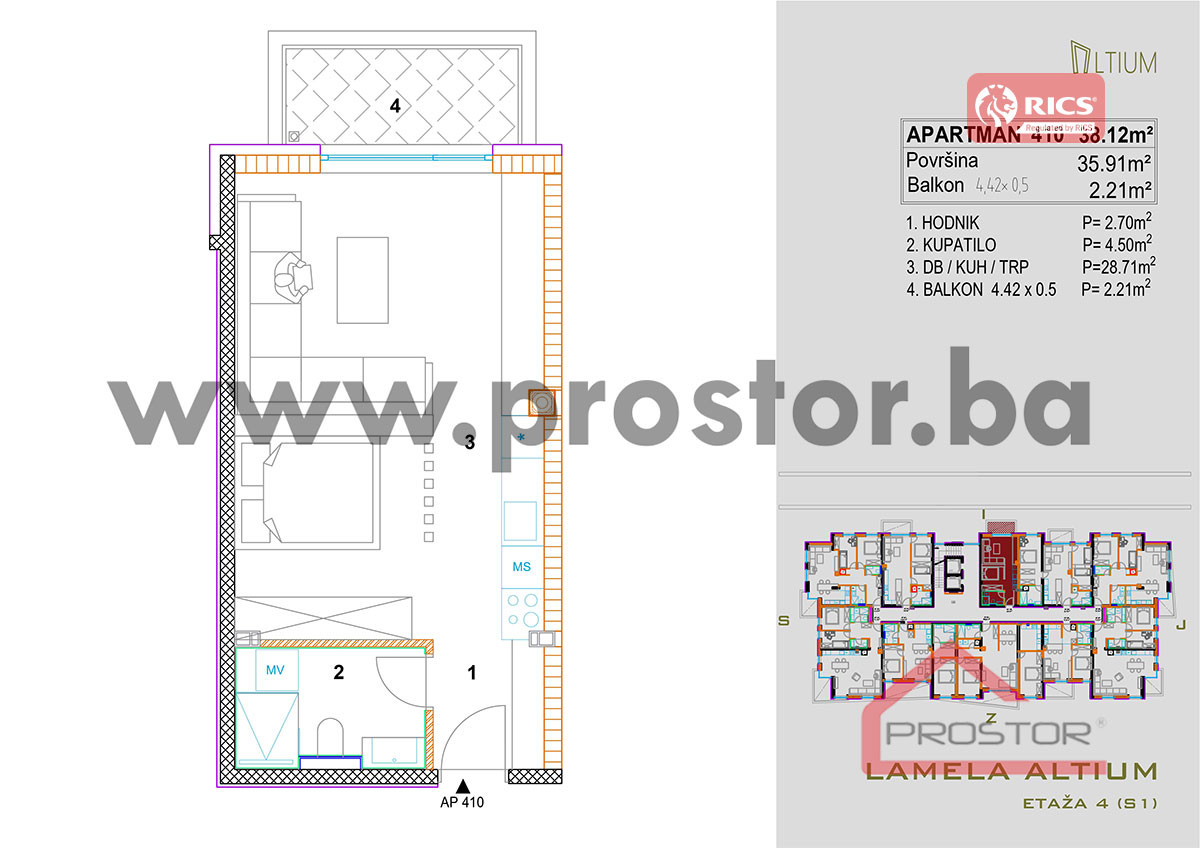 NOVOGRADNJA ALTIUM: Stanovi 38-102m2, Centar 16