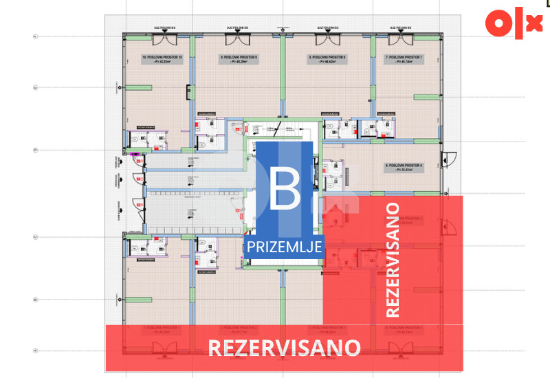 Poslovni prostori Riverside Sarajevo - Novi Grad 33-520 m2 7