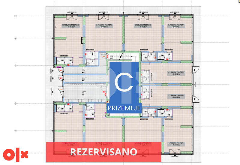 Poslovni prostori Riverside Sarajevo - Novi Grad 33-520 m2 9