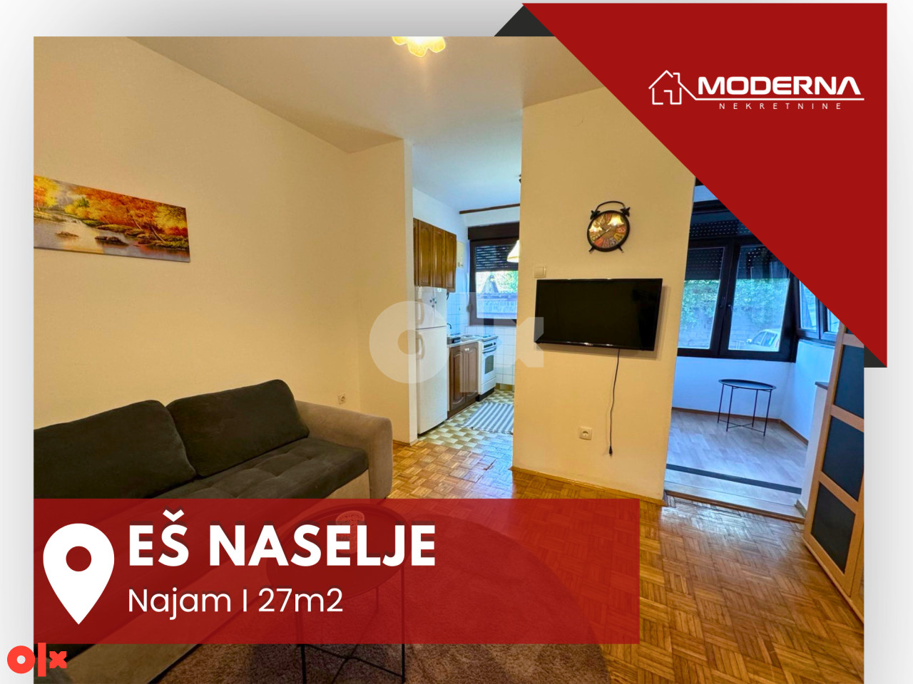 MODERNA Izdaje : Stan, 27m2, EŠ Naselje Brčko