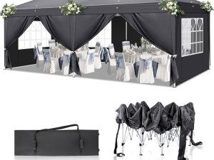 Šator/ gazebo/ paviljon 3x6 m, brzo sklopivi sa bočnim stranicama