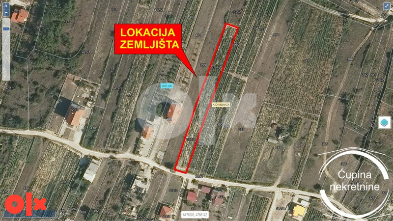 Zemljište Vionica, Čitluk, 1806m2 2