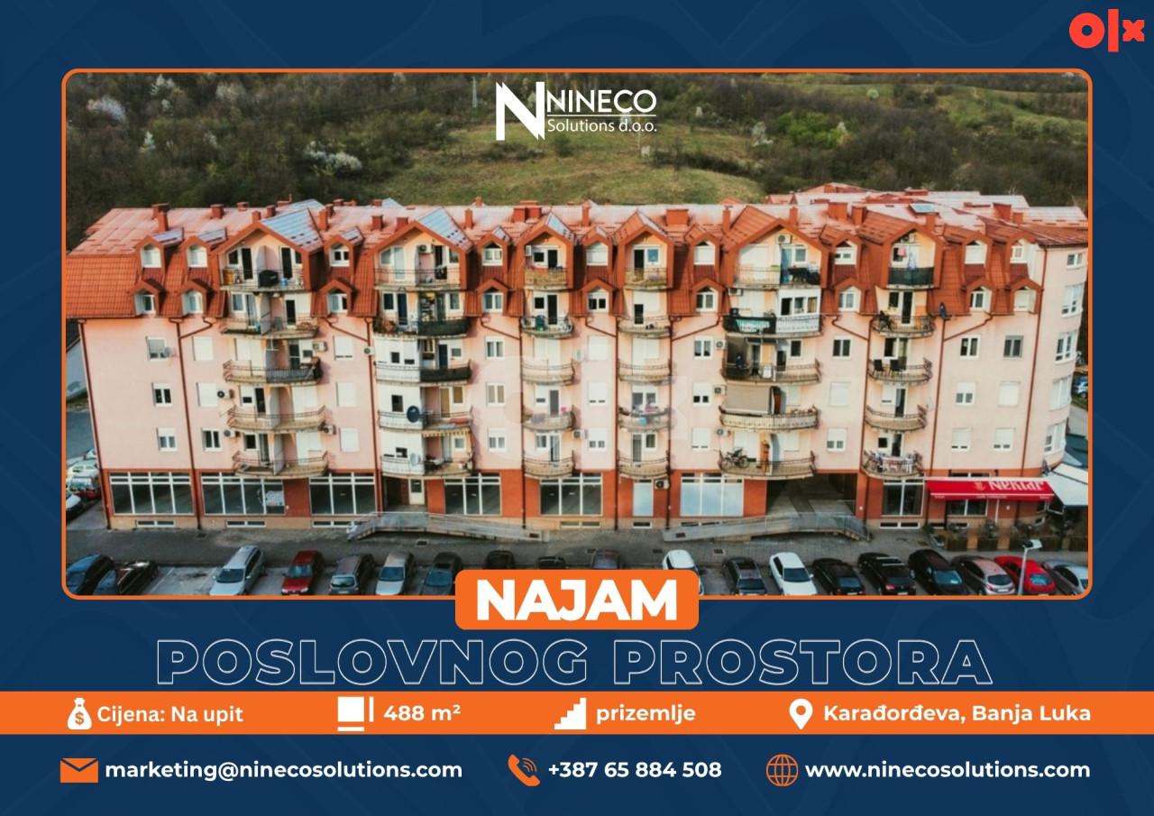 POSLOVNI PROSTOR - LAUŠ - BANJA LUKA- 488 m2