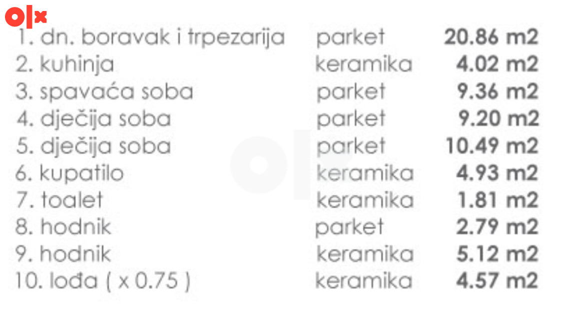 Četverosoban stan 71m2 - naselje Mjesec 2