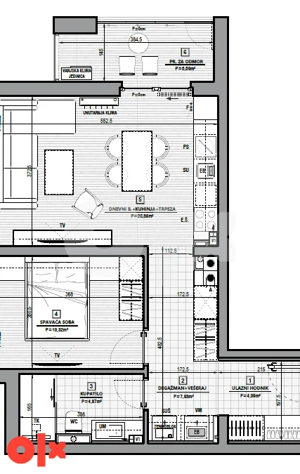 Stan Sarajevo - Novi Grad 53.48 m2 NOVOGRADNJA 4
