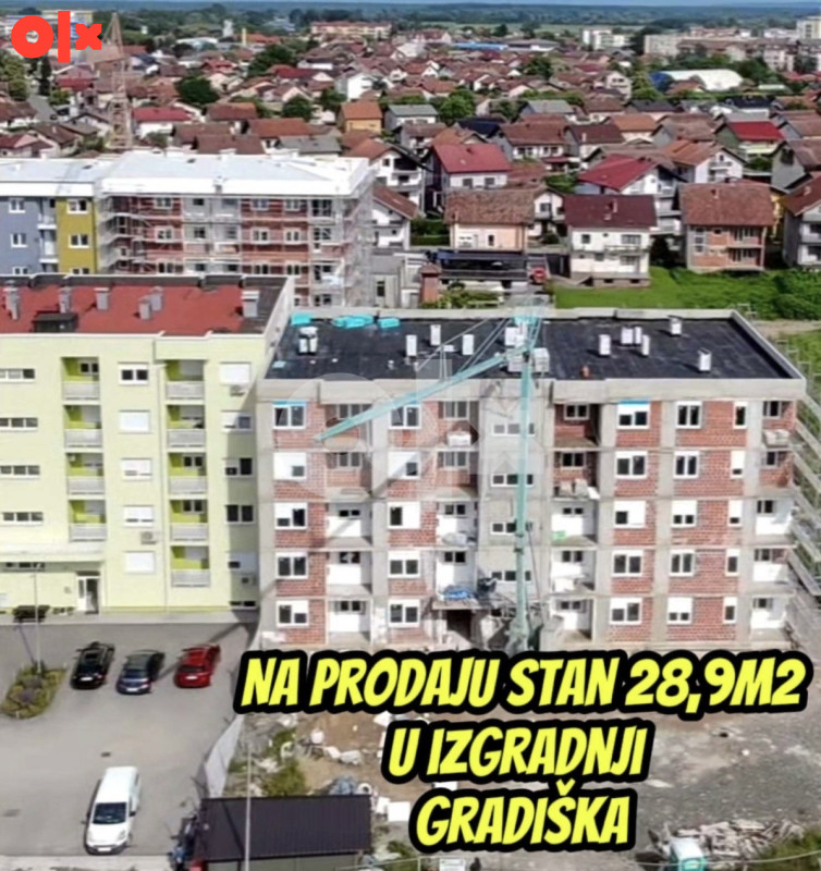 Stan u izgradnji 28,9 m2 -Gradiška