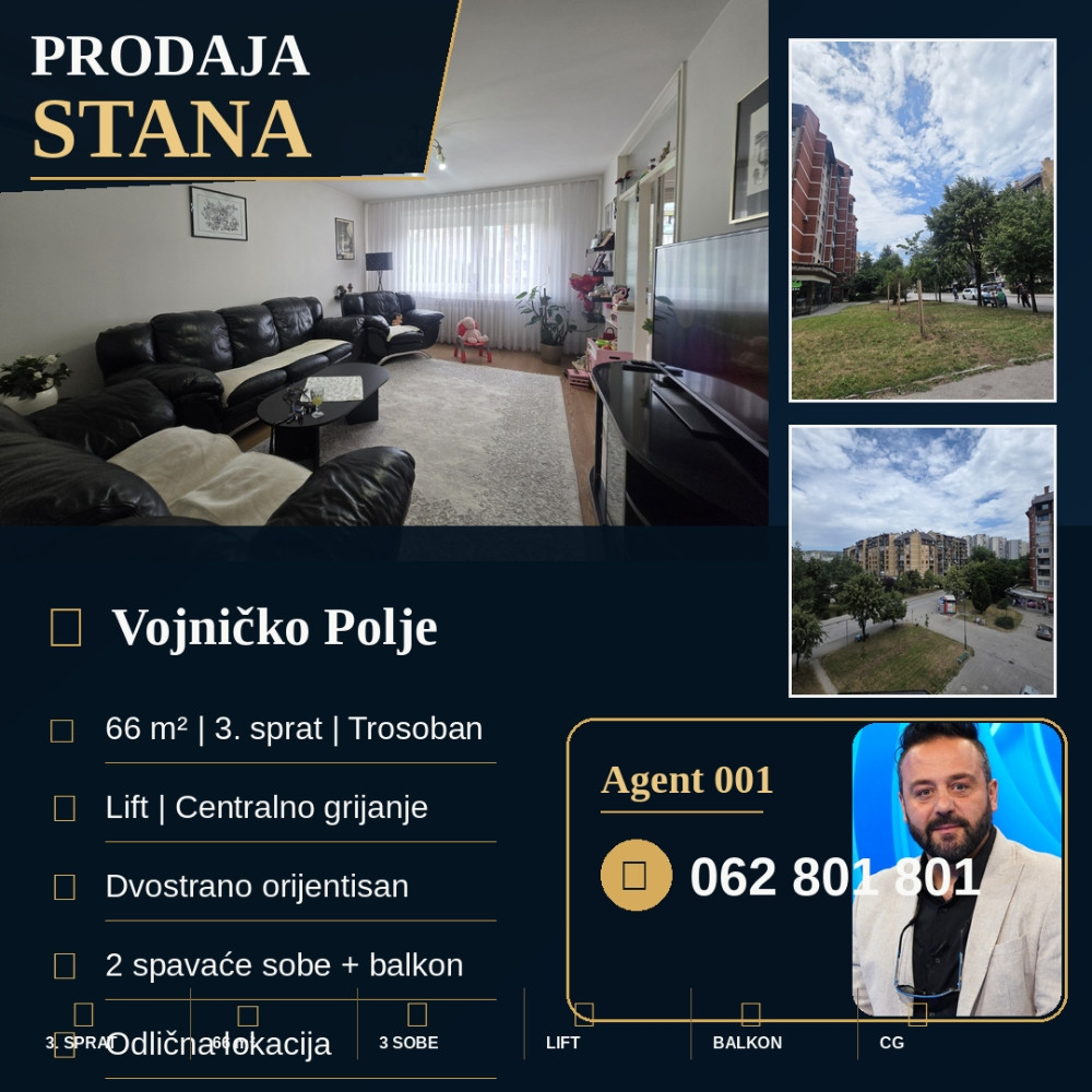 Prodaja trosoban stan  Sarajevo - Novi Grad