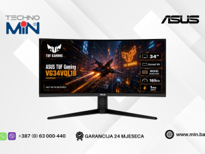 Gaming Monitor Asus TUF VG34VQL1B 34" Curved VA WQHD, 165Hz, 1ms