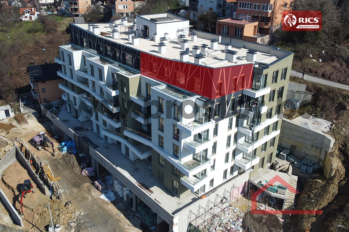NOVOGRADNJA ALTIUM Centar: 4-Soban Penthouse