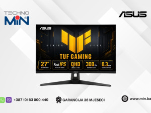 Gaming Monitor Asus TUF Gaming 27" Fast IPS QHD, 300Hz, 0.3ms