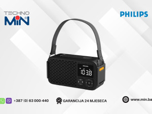 Philips Prijenosni Radio za Hitne Slučajeve  Solarni Crni