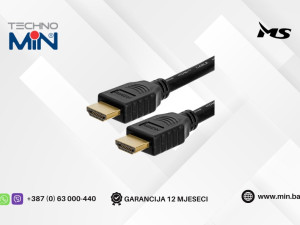MS HDMI na HDMI kabal 2.0 1m MSP40116, Crni