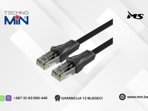 MS Cat6 UTP Patch kabal 5m MSP40130, Crni