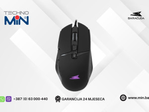 Baracuda Gaming miš BGM-051 RAPTOR 6400DPI, Crni