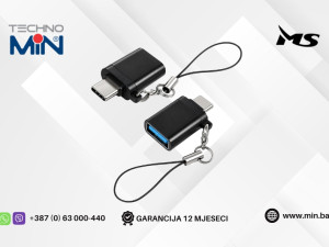 MS ADAPTER USB C na USB A 3.0 Ženski MSP40137, Crni