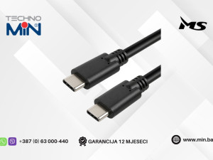 MS USB-C na USB-C kabal 3.1 2m Fast Charge MSP40104, Crni