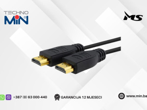 MS HDMI na HDMI kabal 1.4 3m MSP40114, Crni