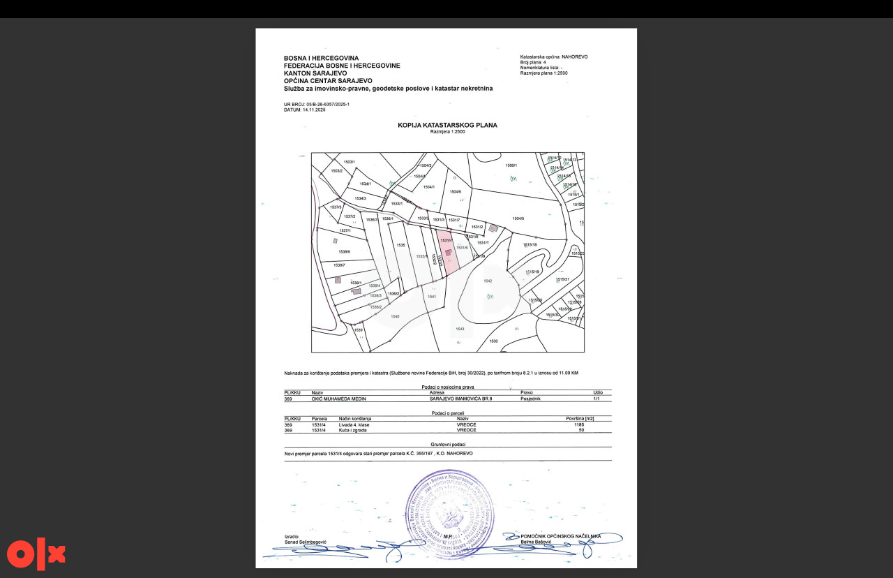 Poljine - panoramski pogled,kuća 50m2, parcela 1215 m2, uknjiženo 15