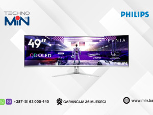 Gaming Monitor PHILIPS Evnia 49" Curved QD-OLED QHD 240Hz 0.03ms