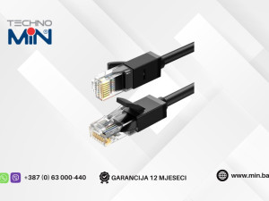 Mrežni Kabal UTP CAT 6E 1m Crni