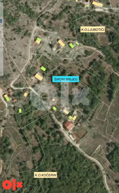 Zemljište Široki Brijeg,Ljubotići,Kočerin 4