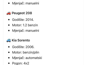 Peugeot 208 Peugeto 308 Kia Sorento C4 picasso