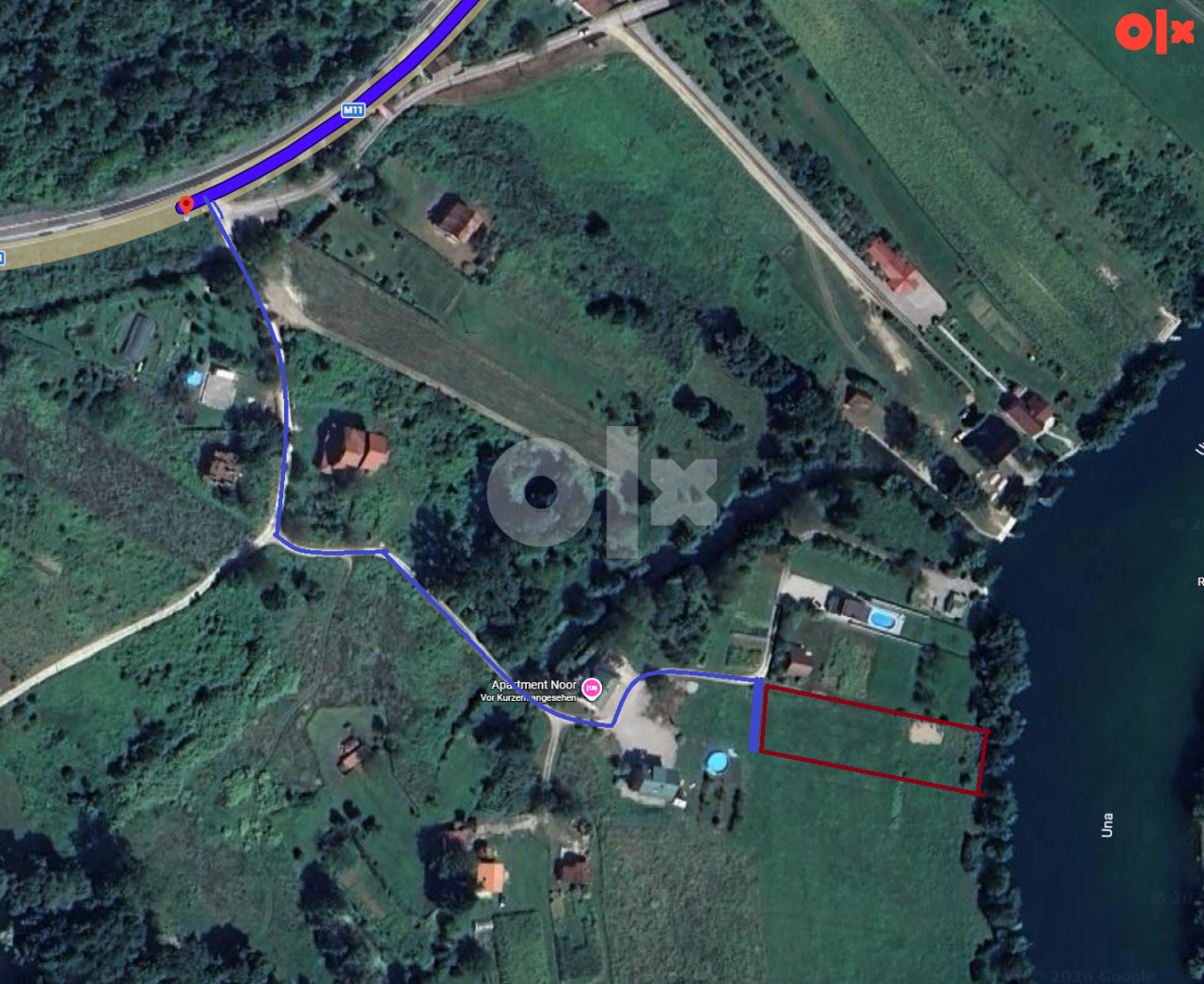 Ekskluzivno zemljište uz obalu Une 2