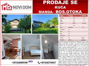 PRODAJE SE - Kuća - MANDA - Bosanska Otoka