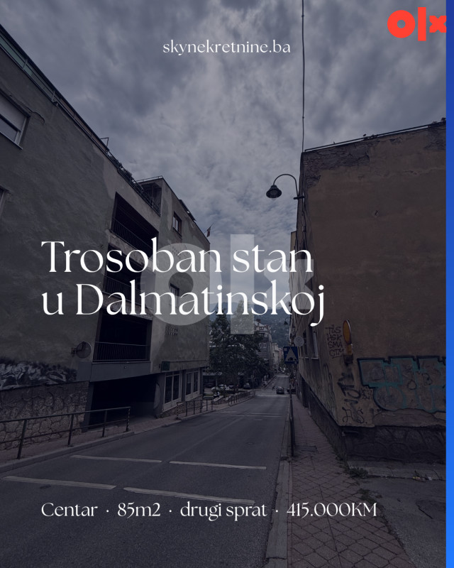 Trosoban stan u srcu Sarajeva, Dalmatinska I SKY nekretnine
