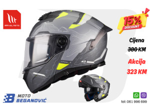 Kaciga MT Atom 2 Sv Highlands E2 Matt veličina XL