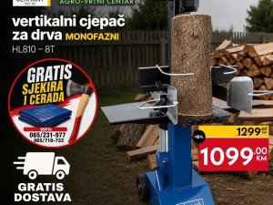 Cjepač Scheppach 8T HL 810 GRATIS OPREMA BESPLATNA DOSTAVA