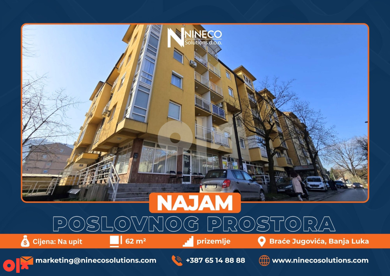 POSLOVNI PROSTOR - MEJDAN - BANJA LUKA - 62 m2