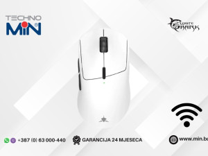 White Shark TOR WGM-5024 3-Mode Gaming miš 12000 DPI, Bijeli