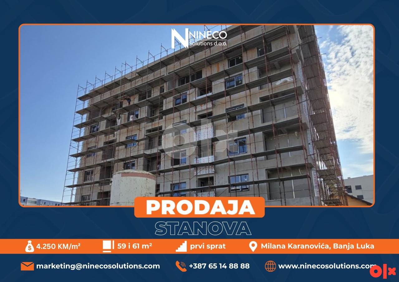 STANOVI - NOVI BORIK - BANJA LUKA - 59 I 61 m2