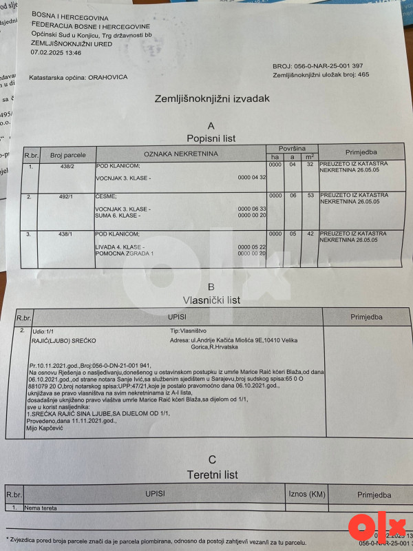 Zemljište Konjic 2