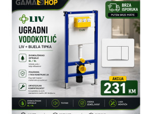 Ugradni Vodokotlić LIV + tipka LIV Aplite bijela