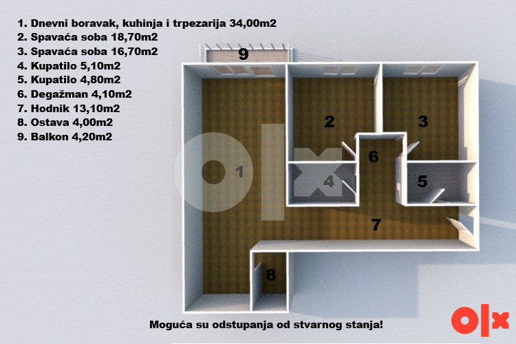Komforan trosoban stan, Otoka, Meandar 16